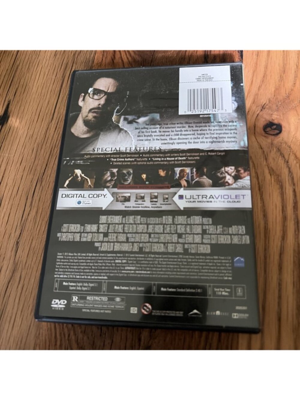 Sinister (DVD, 2012) Rated R Tested Working - Picture 2 of 4